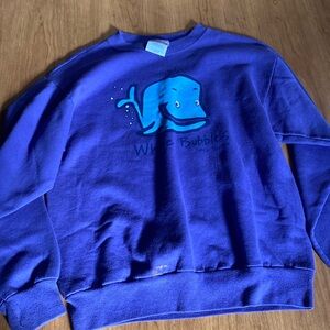 Nova Scotia whale sweatshirt purple